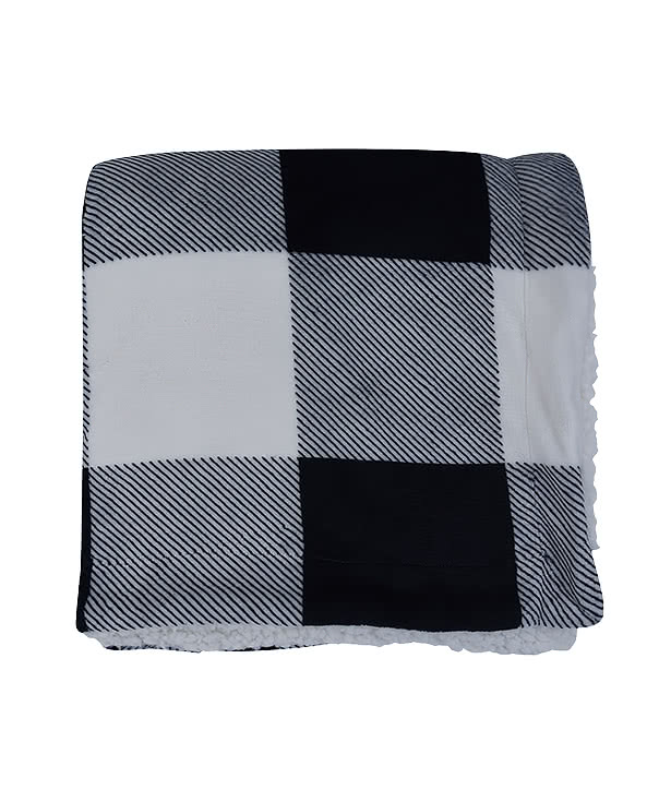 Buffalo Plaid Sherpa Blanket