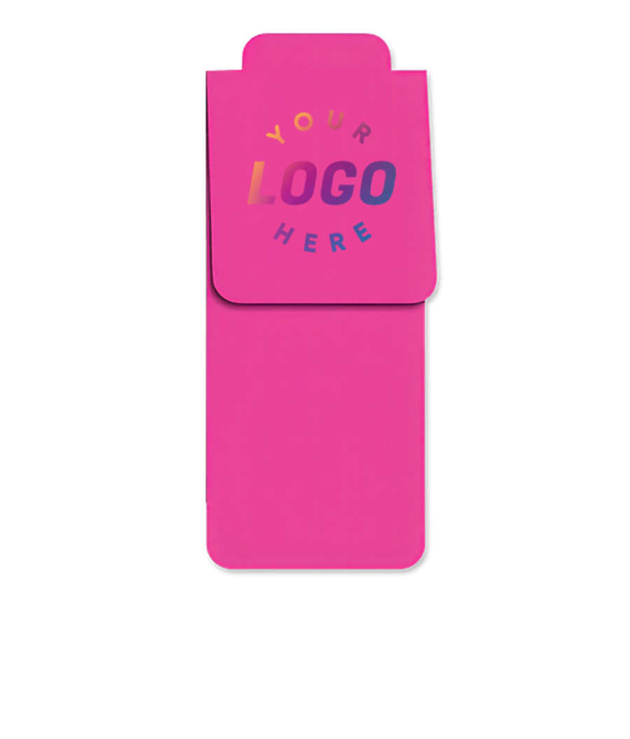 Full Color Big Magneticmark Bookmark in Raspberry