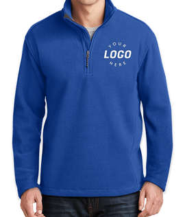 Port Authority Value Quarter Zip Fleece Pullover - Color: True Royal