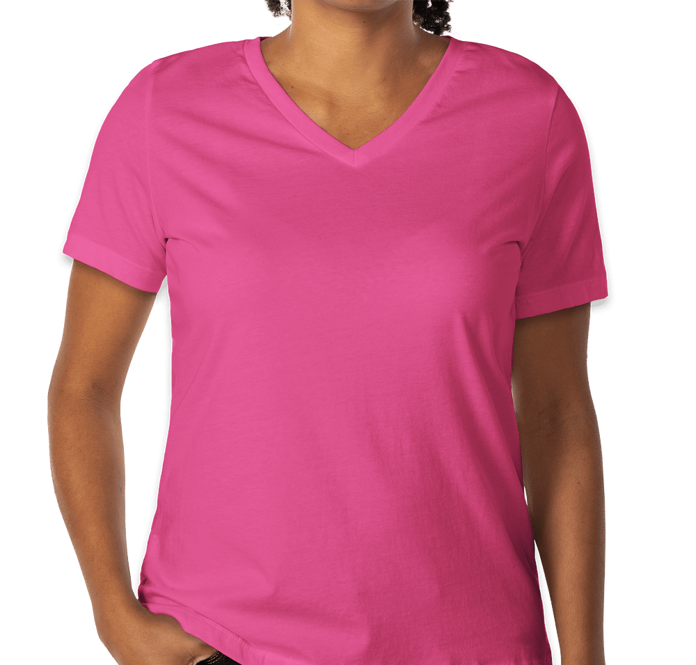 Bella + Canvas Women's Jersey V-Neck T-shirt-default