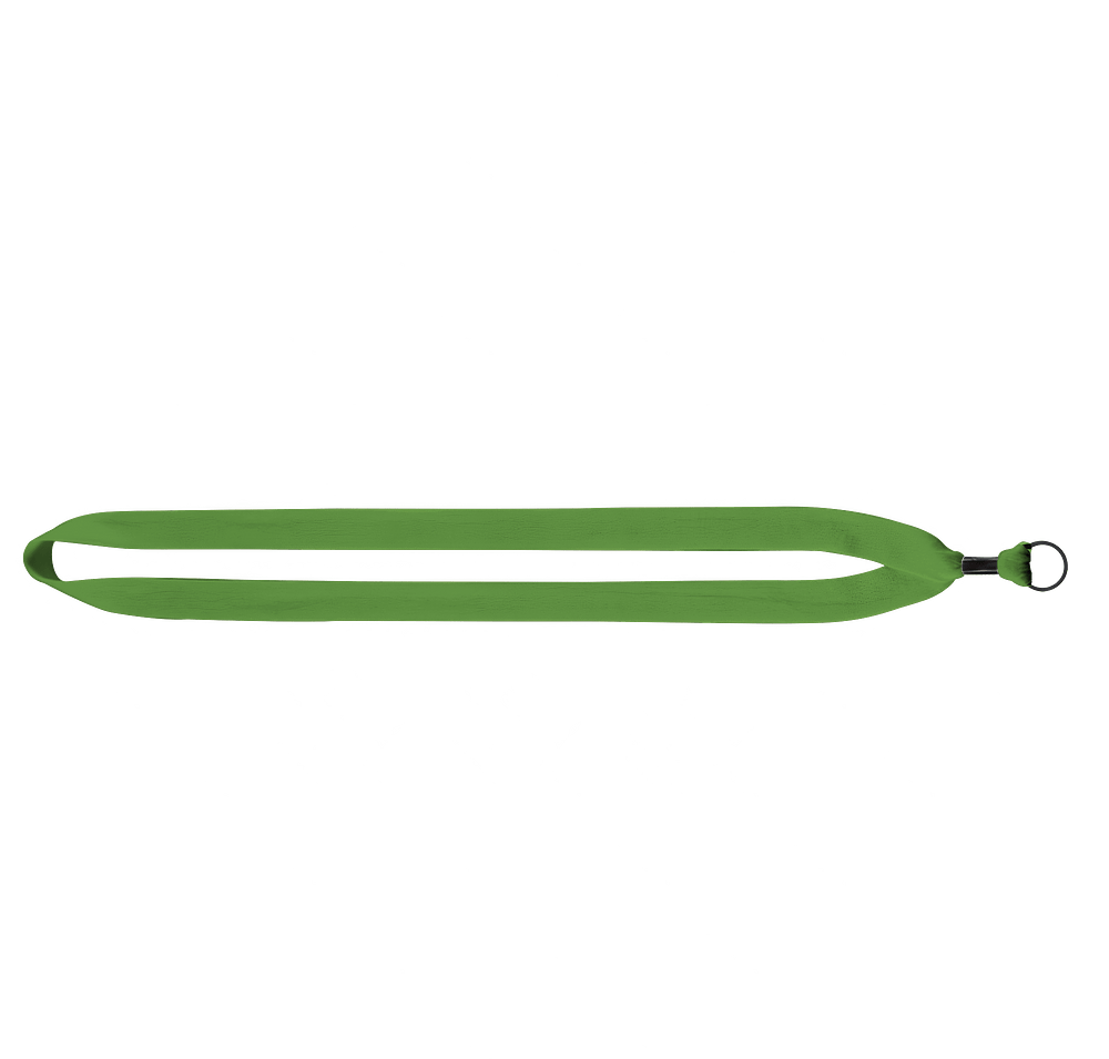 3/4" Cotton Lanyard with Metal Crimp and Split-Ring-default