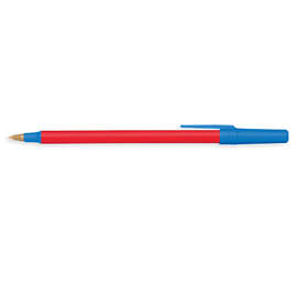 BIC Antimicrobial Round Stic Pen (black ink) - Color: Red / Blue