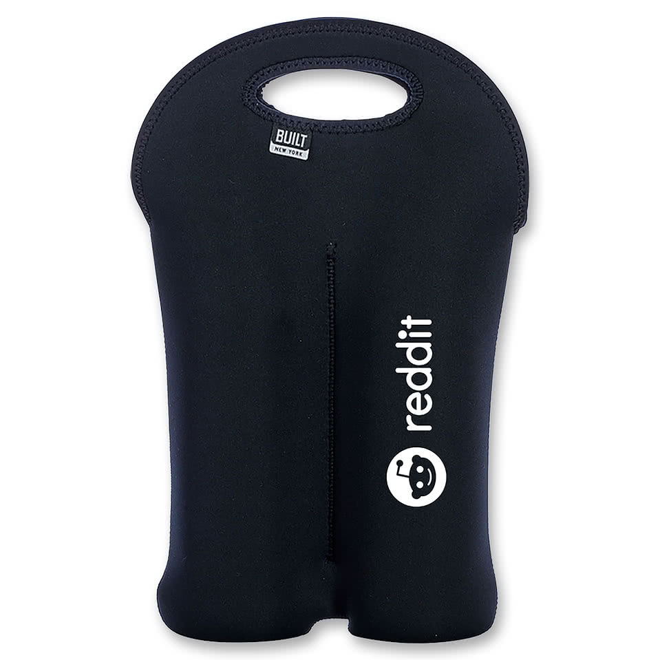 BUILT Neoprene Two Wine Bottle Tote Bag