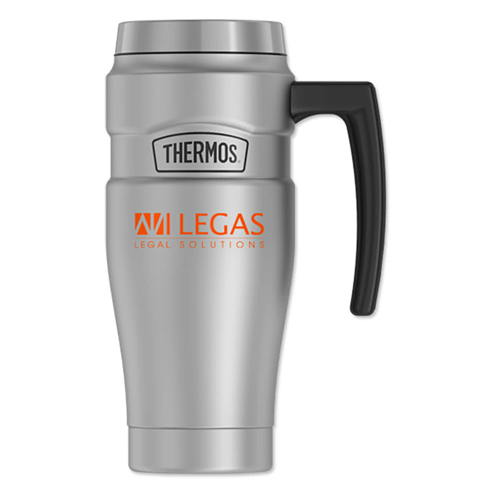 Thermos Laser Engraved 16 oz. Stainless King Insulated Travel Tumbler