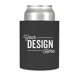 Foam Can Cooler - Color: Black