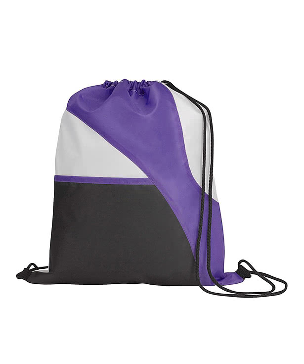 Full Color Tri-Color Drawstring Bag