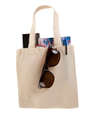 Small Lightweight Cotton Canvas Tote Bag