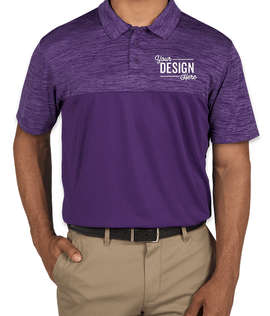 Augusta Tonal Heather Performance Polo - Color: Purple