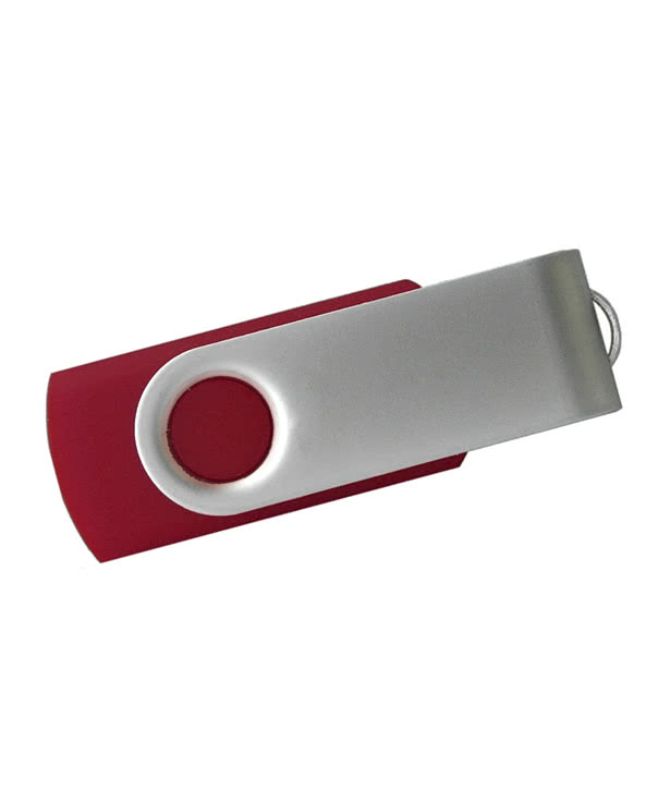 Full Color Silver Swivel 3.0 USB Flash Drive 8GB