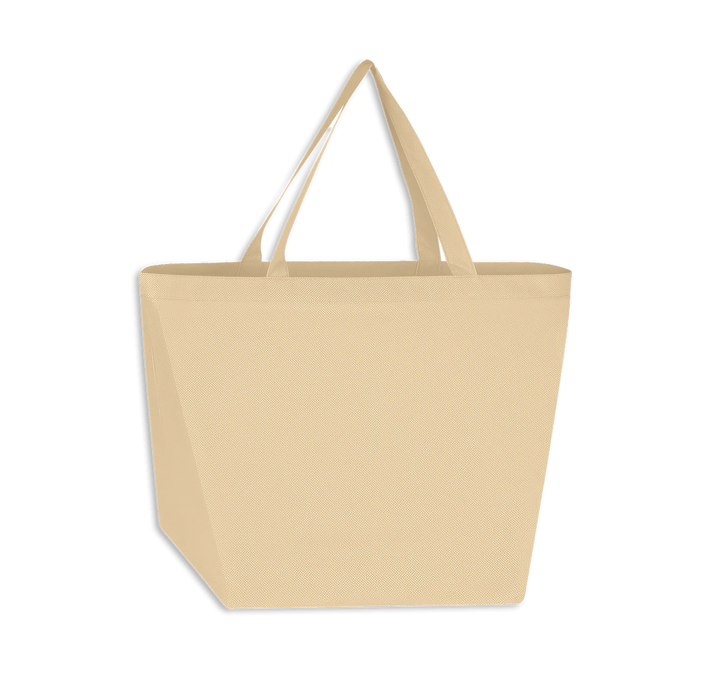 Full Color Gusseted Non-Woven Shopper Tote Bag-default