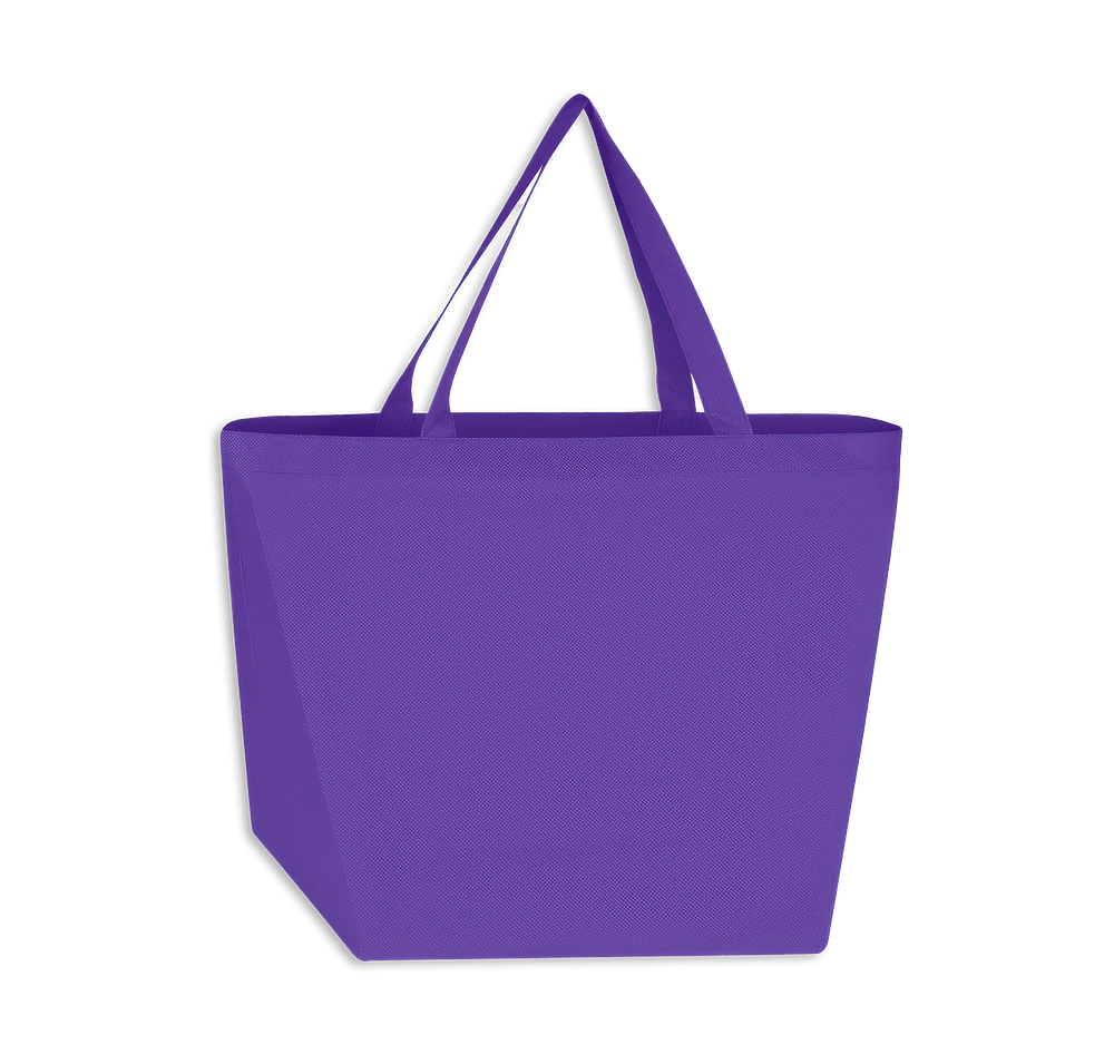 Full Color Gusseted Non-Woven Shopper Tote Bag-default