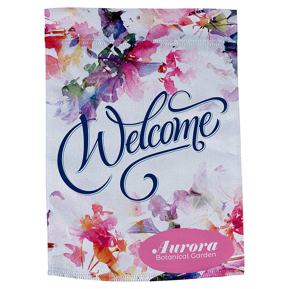 Full Color 17" x 12" Single Sided Garden Flag