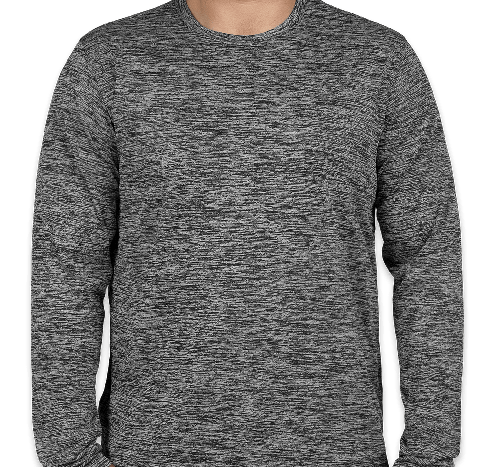 Sport-Tek Electric Heather Long Sleeve Performance Shirt-default