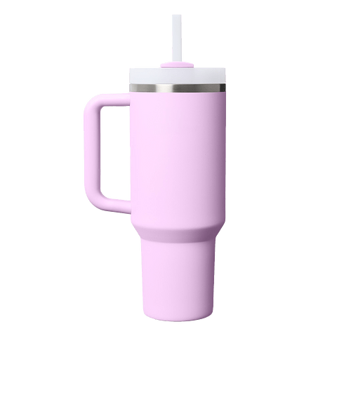 Stanley Laser Engraved 40 oz. Quencher H2.0 FlowState Tumbler in Soft Orchid