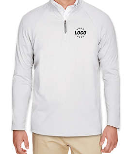 Devon & Jones CrownLux Performance Quarter Zip Sweatshirt - Color: Silver