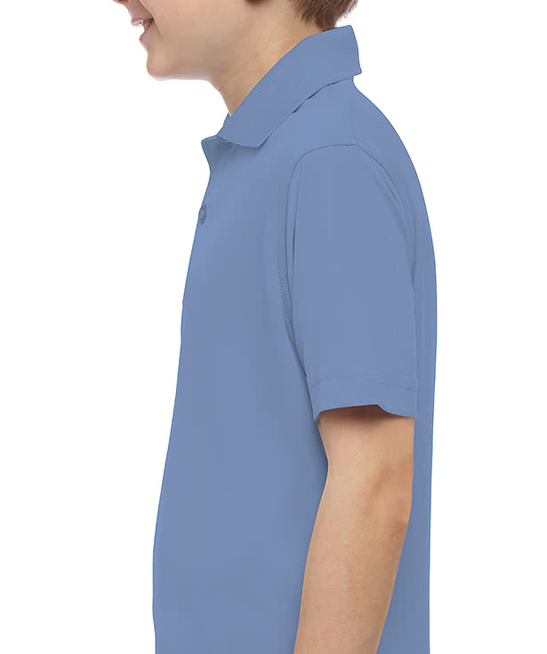 Blue Generation Youth BLU-X-DRI Titan Value Performance Polo - Embroidered