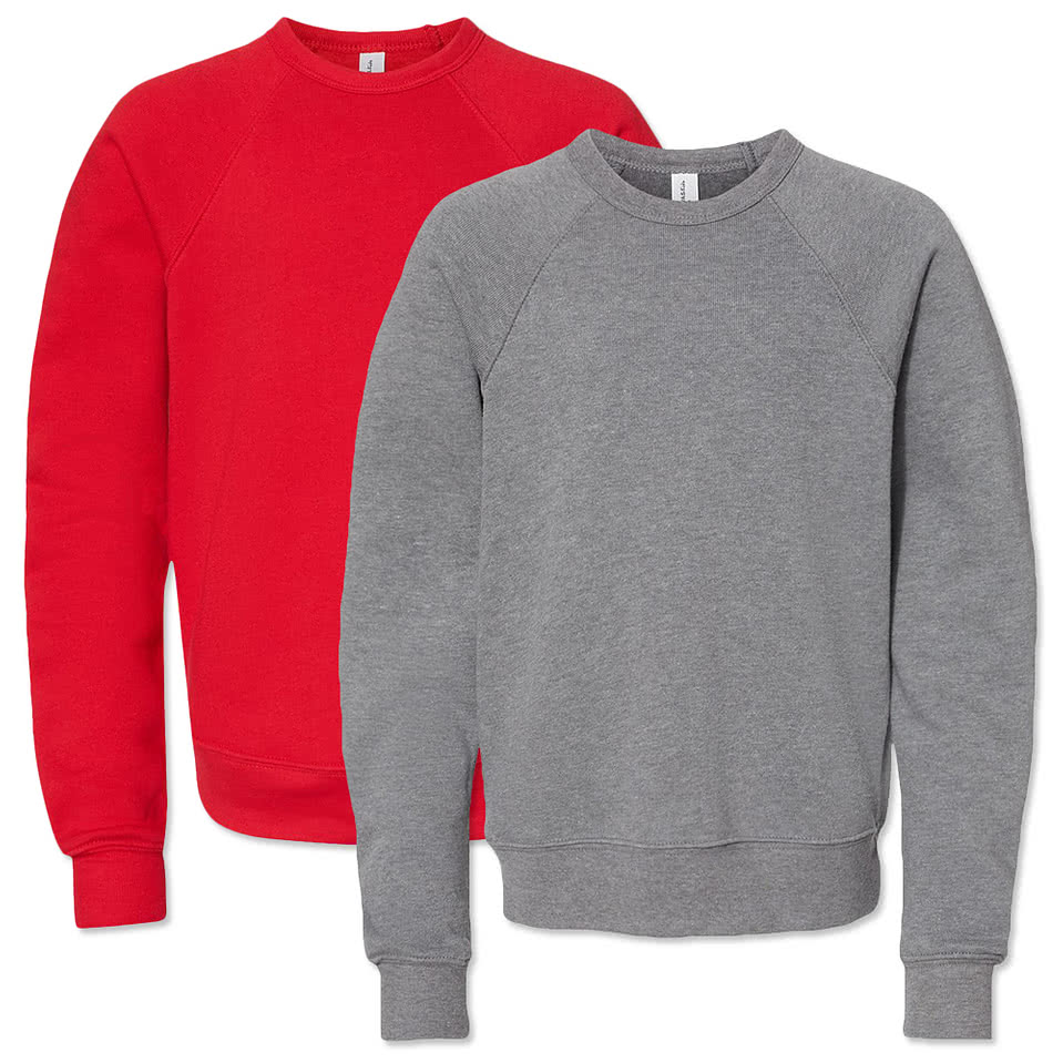 Bella + Canvas Youth Ultra Soft Crewneck Sweatshirt