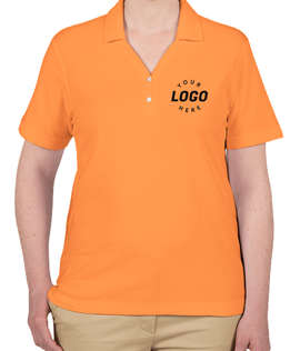 Devon & Jones Women's Pima Pique Polo - Color: Cantaloupe