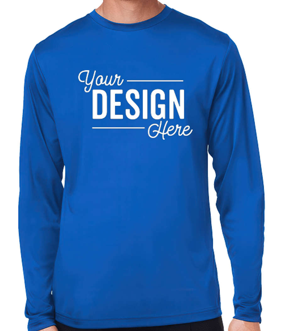 Core 365 Capital UPF 50 Long Sleeve Performance Shirt in True Royal