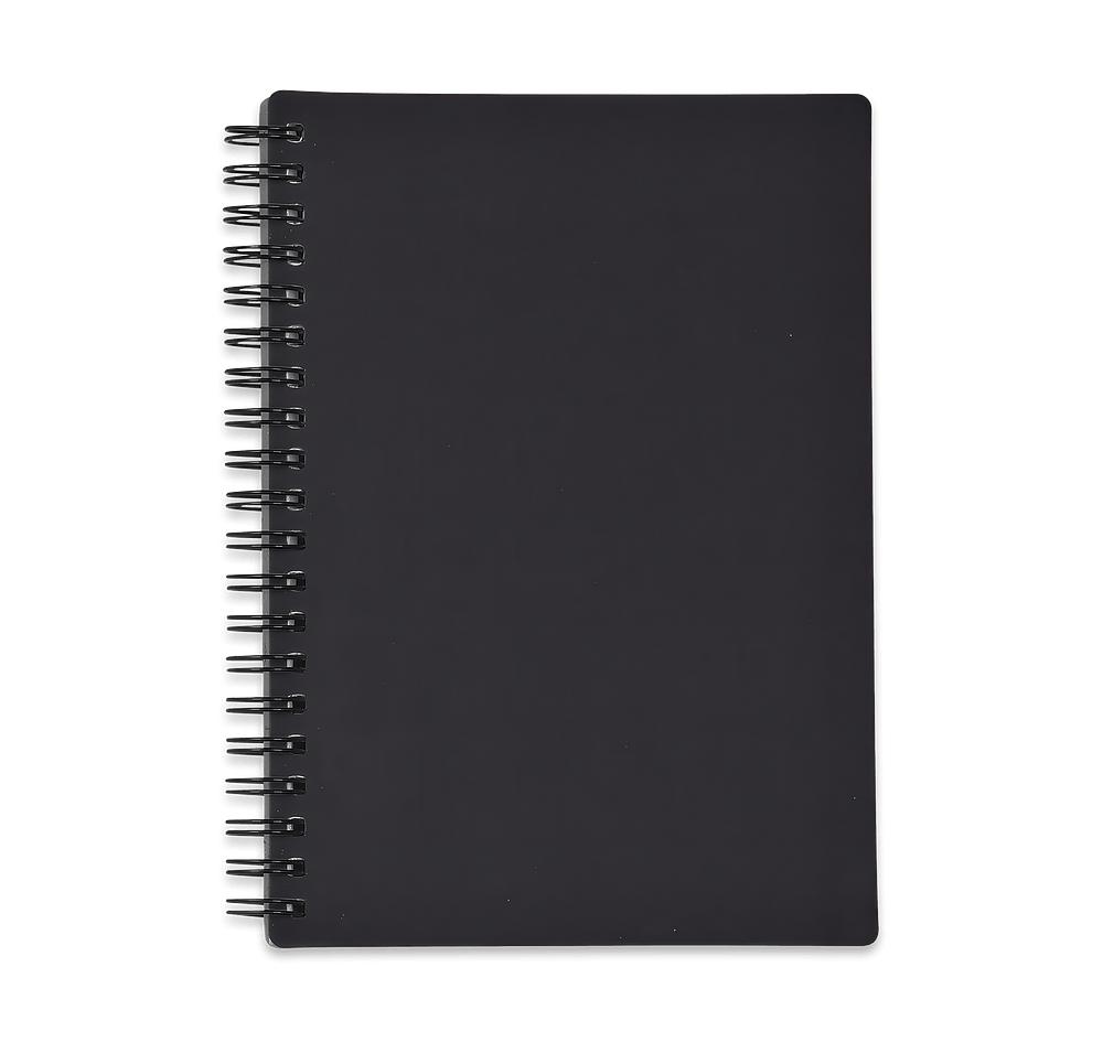 Rubbery Hard Cover Spiral Notebook-default