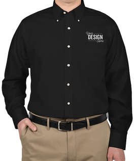 Van Heusen Baby Twill Dress Shirt - Color: Black
