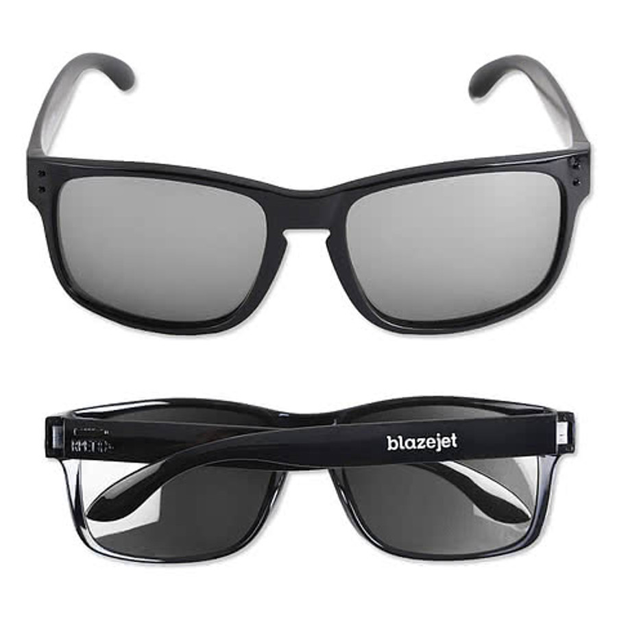 Metro City Recycled Sunglasses in Black-Silver