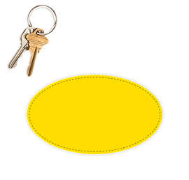 5.75 in. x 3.375 in. Oval Car Magnet - Color: Yellow