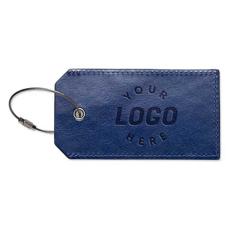 Debossed Leeman Venezia Sightseer Faux Leather Luggage Tag