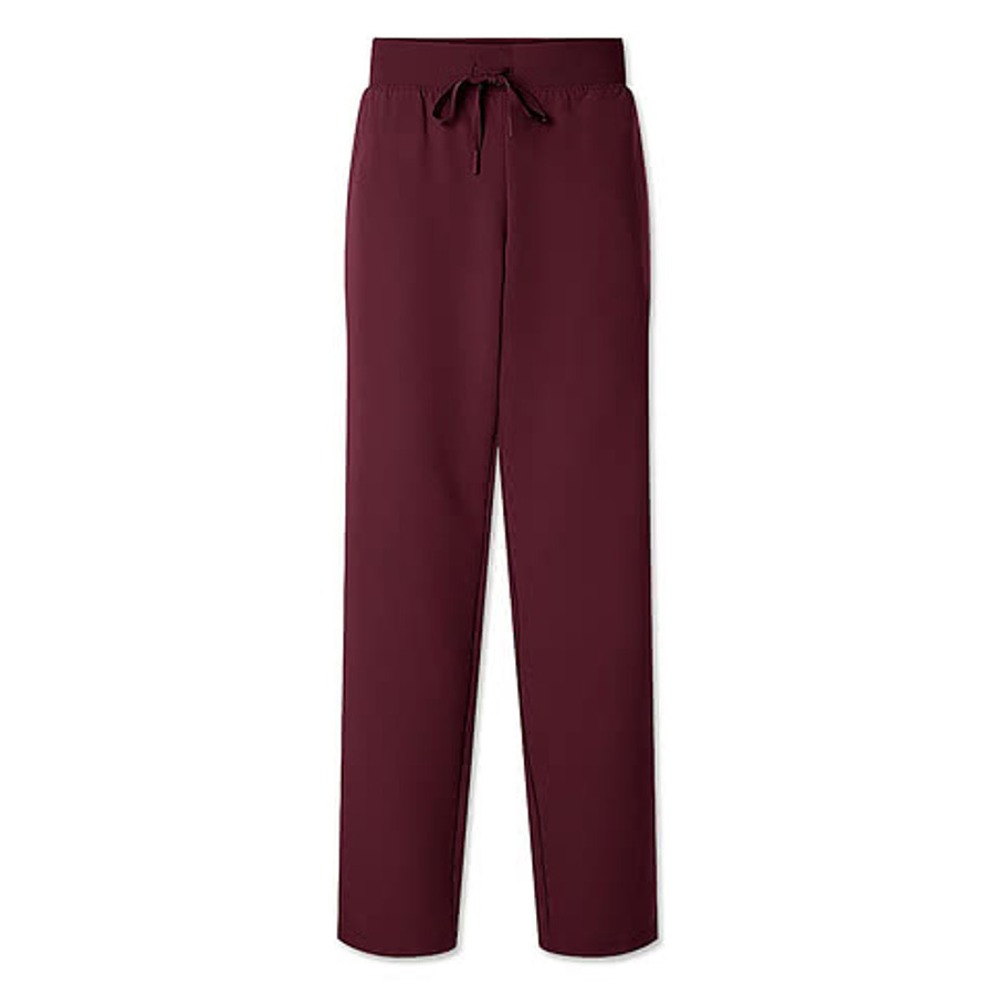 Jaanuu Women's Xenos Essential Knit-Waist Scrub Pant - Embroidered in Ceil Blue