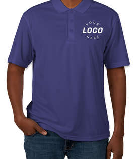 Clique by Cutter & Buck Spin Eco Performance Pique Polo - Embroidered - Color: Tour Blue