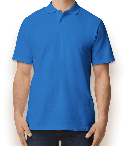 Gildan Softstyle Pique Polo - Printed in Royal