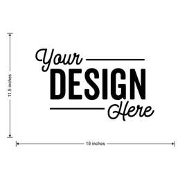 Full Color 18" X 11.5" Car Door Magnet - Color: White