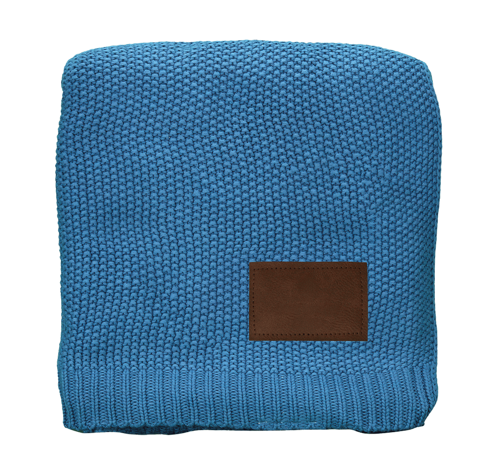 Laser Engraved Aliesh Crochet Knit Throw Blanket-default