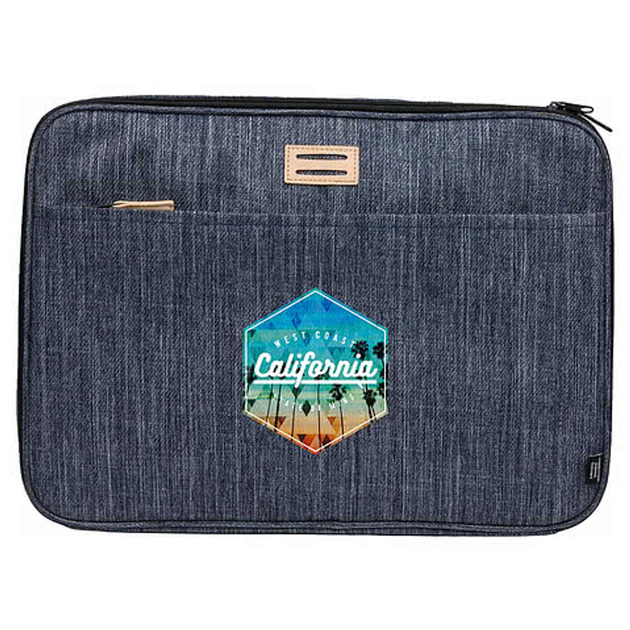 The Goods 2.0 Recycled Mobile Office Laptop Sleeve in Heather Navy
