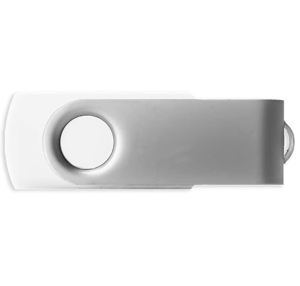 Full Color Silver Swivel Type-C USB Flash Drive 32GB-default