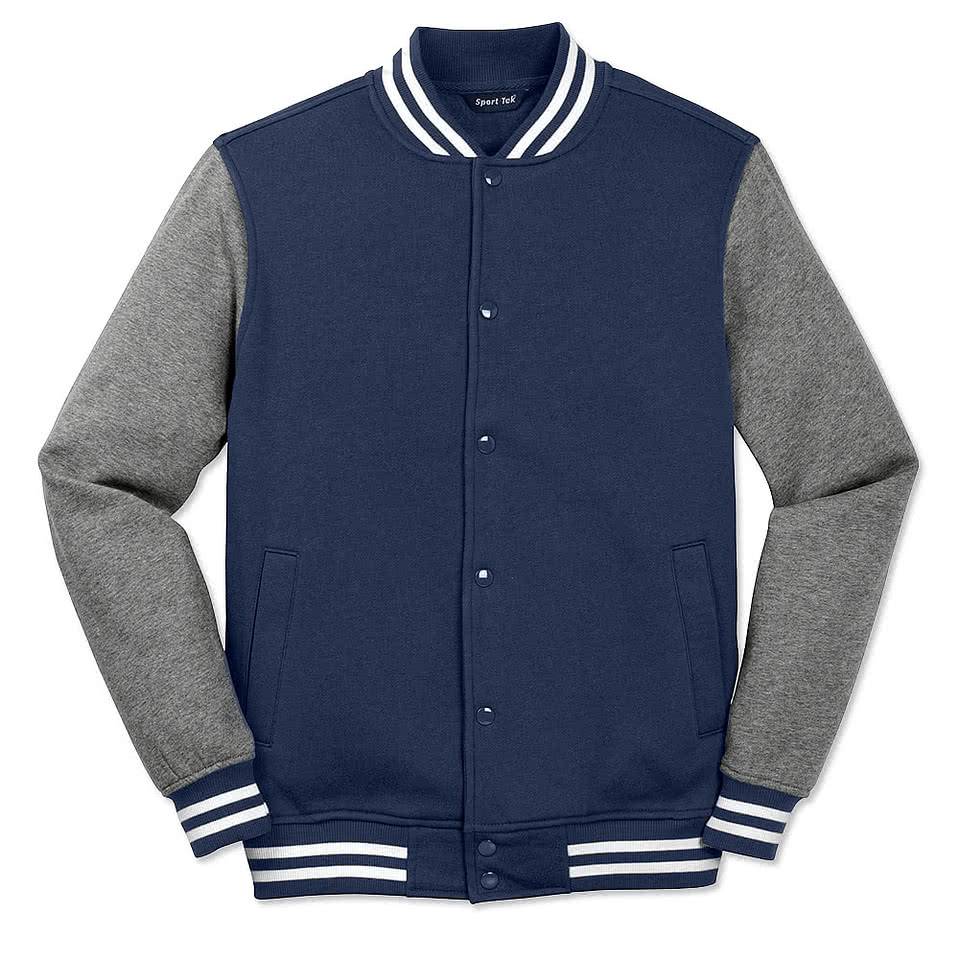 Sport-Tek Letterman Fleece Jacket - Printed