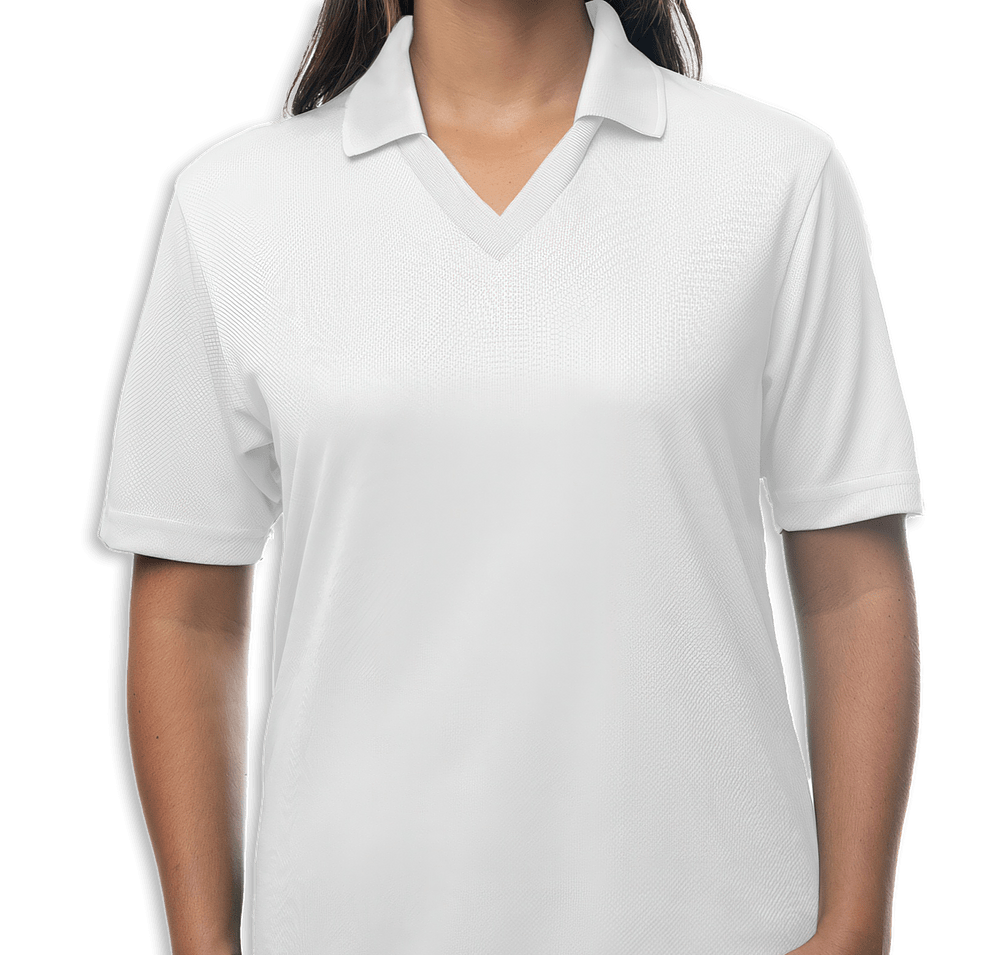 Blue Generation Women's BLU-X-DRI Textured Mesh Performance Polo - Printed-default