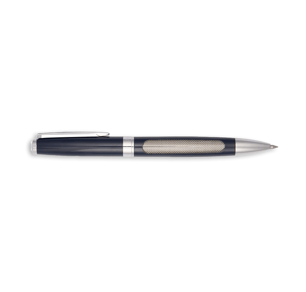 Luxe Recycled Stainless Steel Gel Ballpoint Pen (black ink)-default