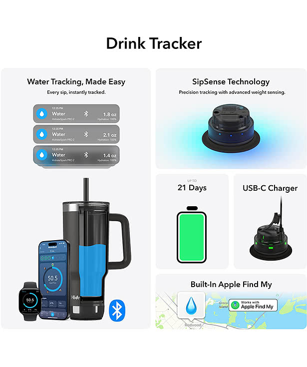 30 oz. HidrateSpark PRO 2 Smart Tumbler