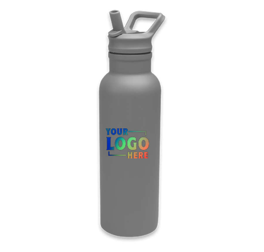 17 oz. Hailey Recycled Stainless Steel Water Bottle in GRAY