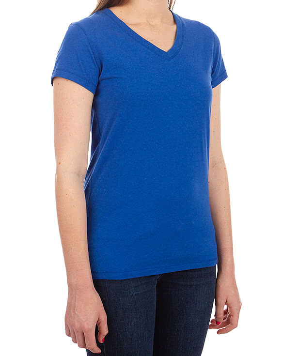Bella + Canvas Women's Slim Fit Jersey V-Neck T-shirt