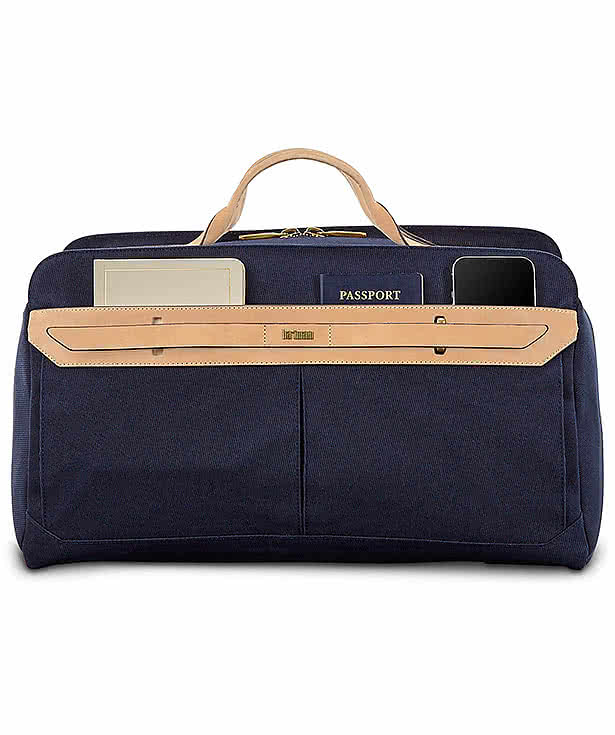 Debossed Hartmann Reserve Weekender Duffel Bag