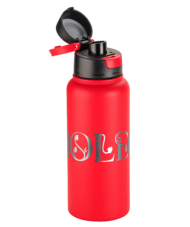 Full Color 32 oz. Cabrio Recycled Stainless Steel Insulated Water Bottle