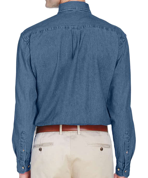 Harriton Denim Button Down Shirt