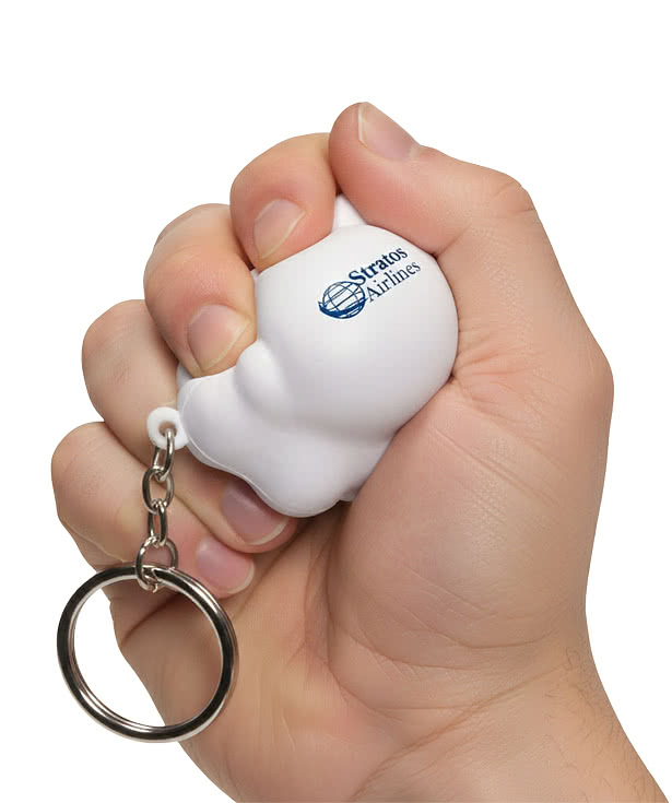 Cloud Stress Reliever Keychain