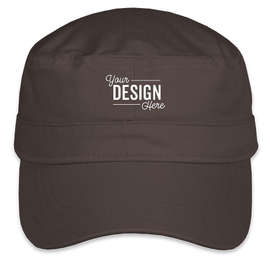 Valucap Bio-Washed Military Hat - Color: Charcoal