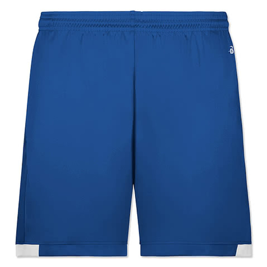 Badger Sport Women's On The Rise Pocket Performance Shorts in Graphite/White