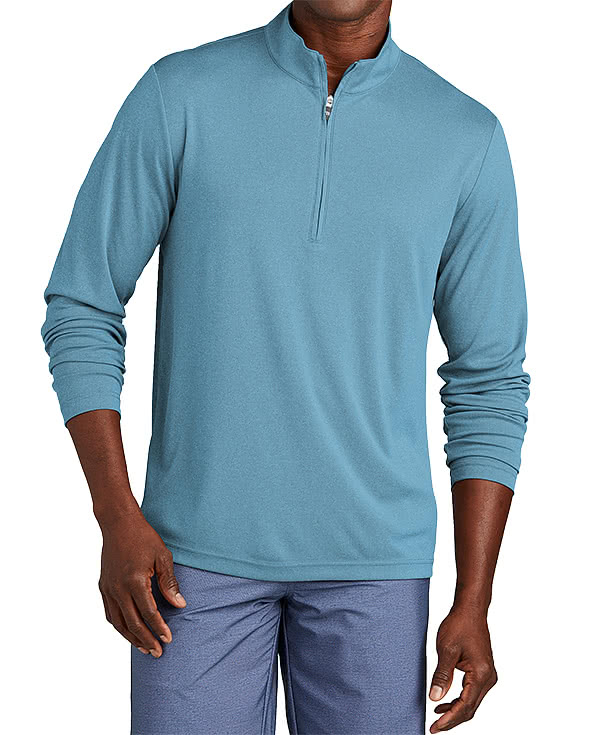 TravisMathew Coto Performance Quarter Zip Shirt - Printed