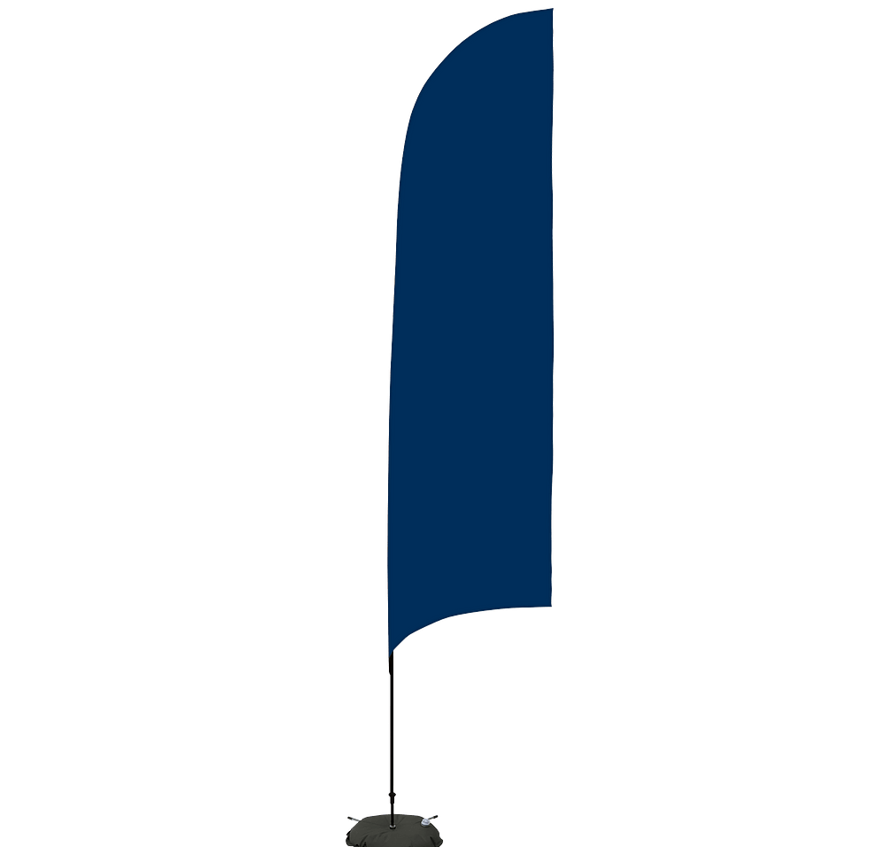 Full Color 13’ Streamline Razor Flag with Cross Base-default