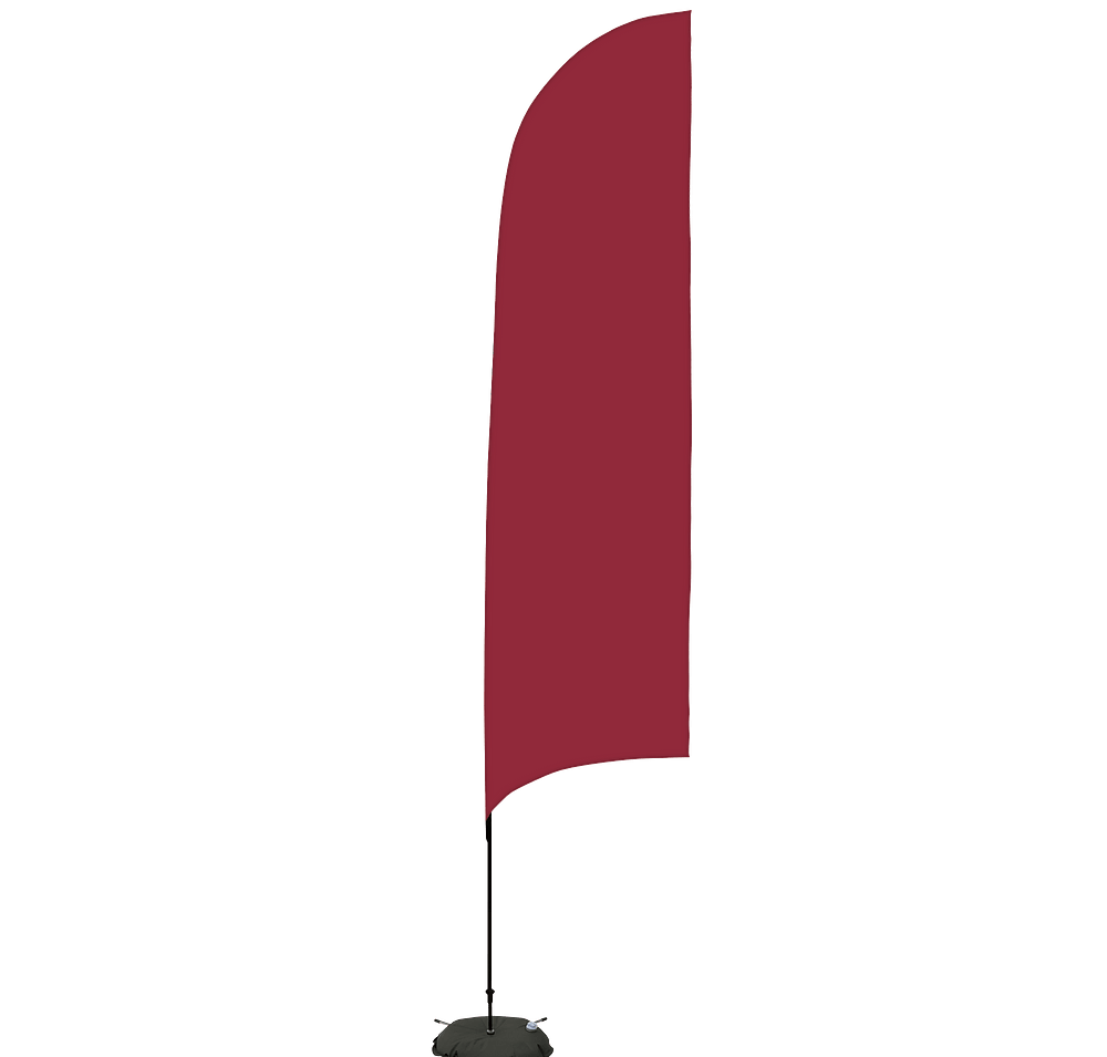 Full Color 13’ Streamline Razor Flag with Cross Base-default
